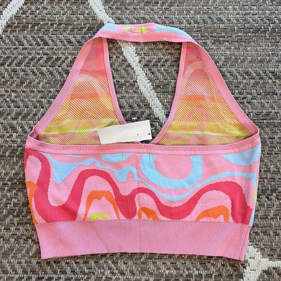 Nicole Miller Halter Crop Top Sz Large - Picture 3 of 5